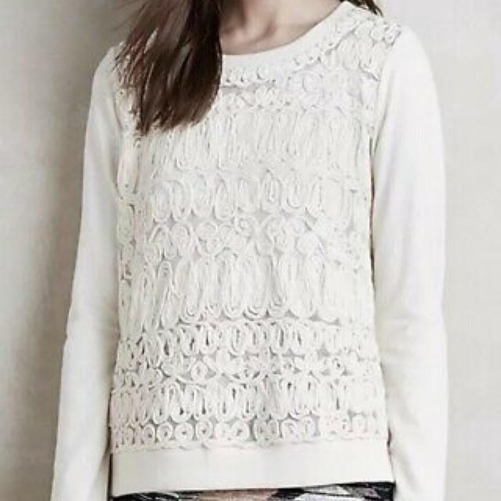 Anthropologie Akemi+Kin Sequin Sweater Size XS